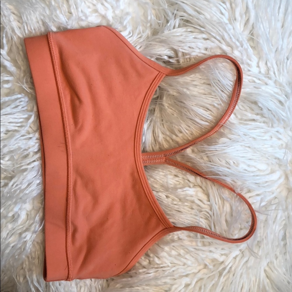 Lululemon peach sports bra